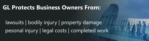 General liability insurance protects business owners from lawsuits and accidents.